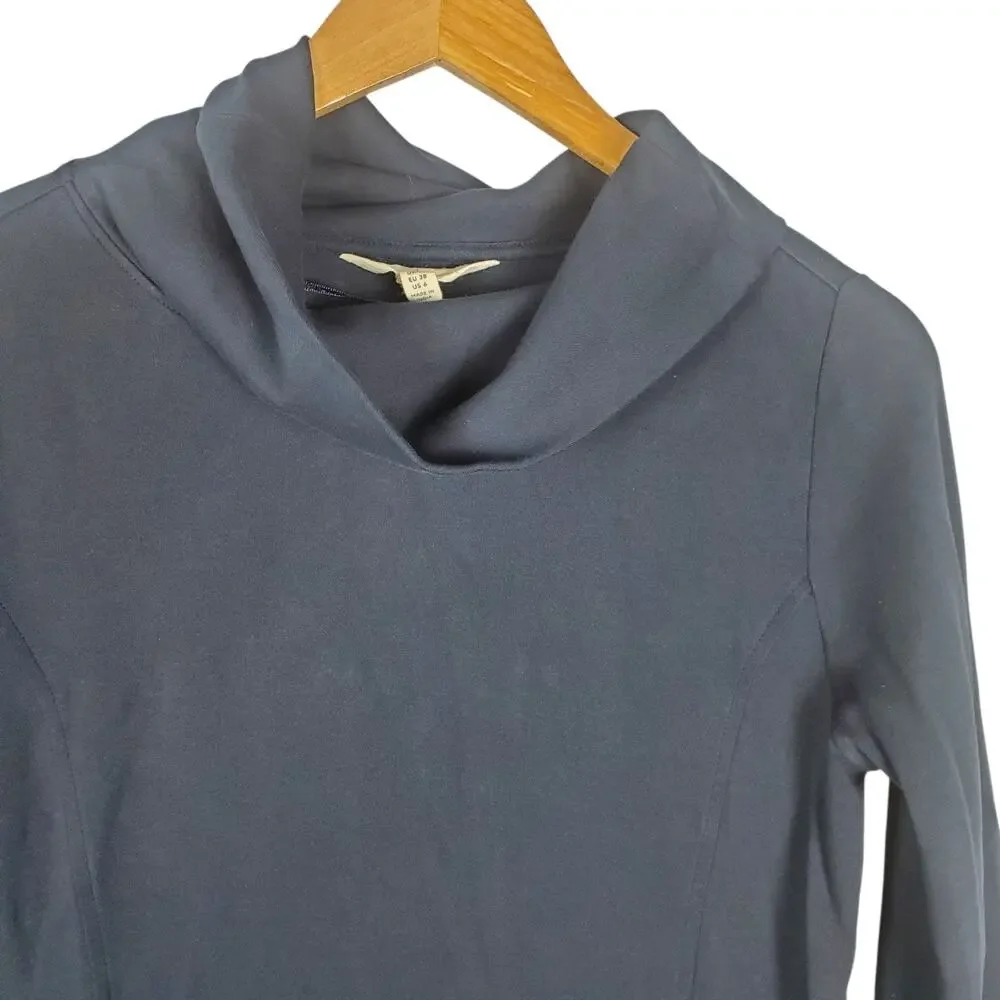 SEASALT Cornwall Merchants Dress Size 6 Navy Blue Shift Tunic Pockets Lagenlook